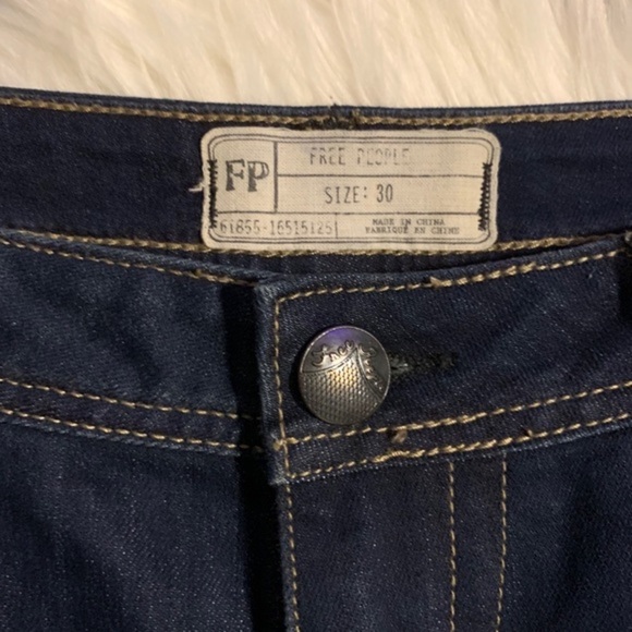 🍑SOLD Free People solstice beaded skinny ankle jeans - Picture 3 of 8